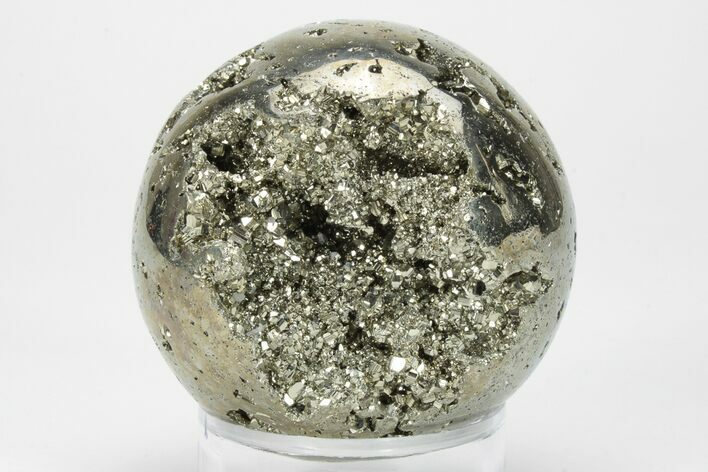 Polished Pyrite Sphere - Peru #228374